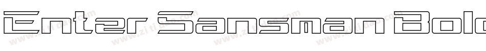 Enter Sansman Bold字体转换